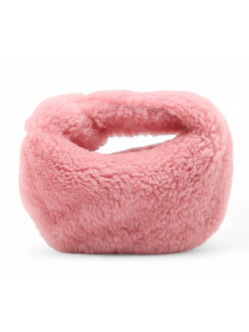 Authentic Bottega Veneta Mini Jodie Pink Shearling Bag